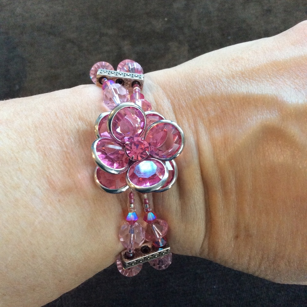 Hand beaded artisan bracelet